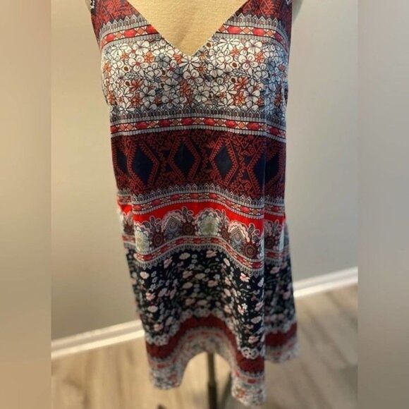 NWT Cupshe Floral Paisley Spaghetti Criss Cross Strap, Mini Sundress - Size XL - Picture 6 of 16